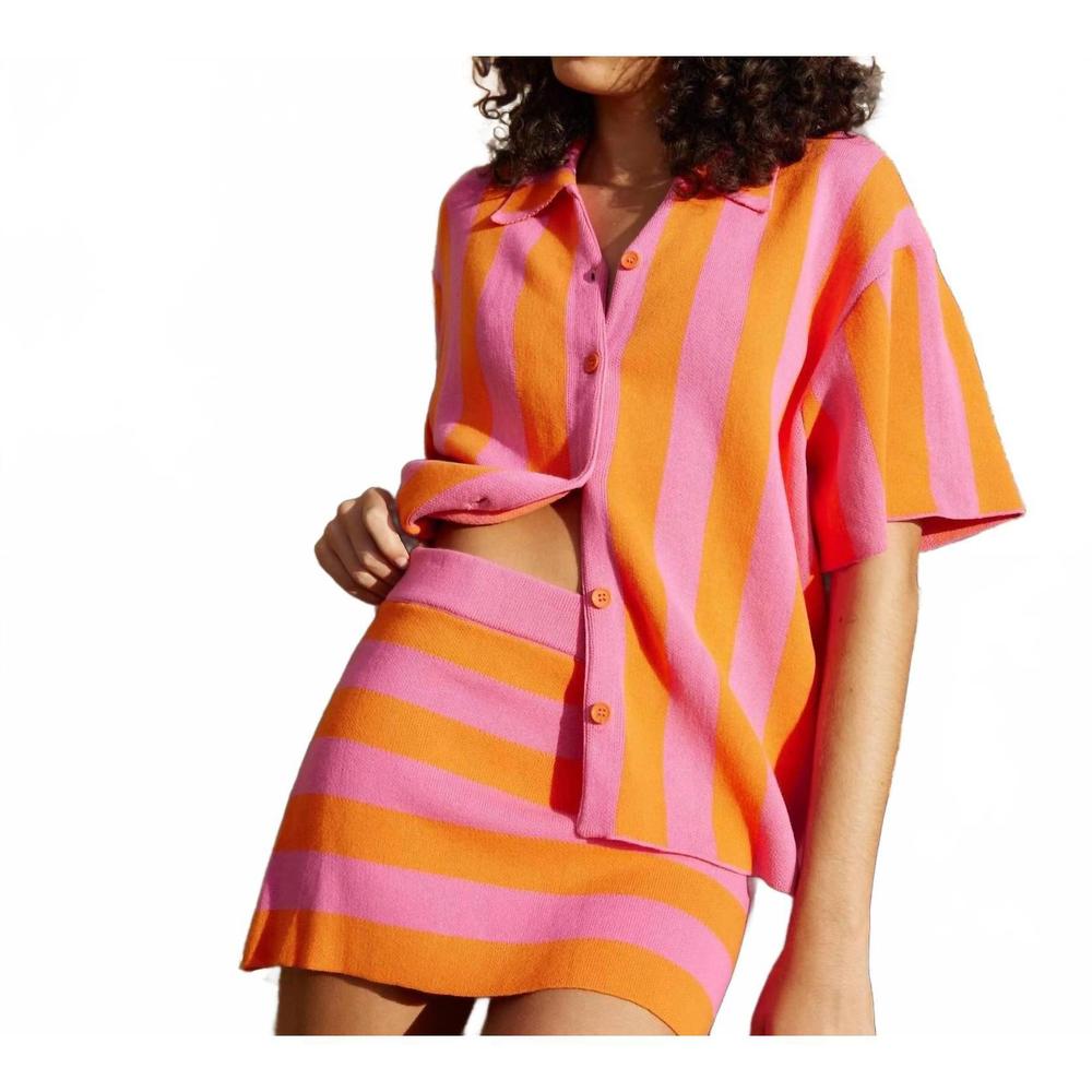 NEW ASTON STUDIO knit beach mini skirt in arisa
